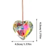 Suncatcher hart kristal raam windtuig hangende hangend huis gordijn buitentuin hangende ornament decoratie