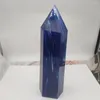 Figurines décoratives 800-1000g 1pcs Blue Melting Stone Quartz Obelisk Crystal Wand Point Reiki Guérison