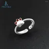 Anelli a grappolo 2024 Arrivi 925 Ring Sterling Silver Cute Girls Design Fine Jewelry Animal Party Engagement for Women