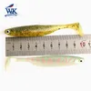 5st/väska Super Soft Lure for Jig Head Rig Swimbait 3.9 tum sötvattenfiske bet för bas gädda zander abborkning 10 cm skugga