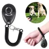 Pet Trainer Elastic Dog Training Clicker Indoor Outdoor Pet Puppy Kitten Training Clicker Trainer Animal Trainer Wrist Strap