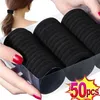 High Elastic Rubber Band Hair Tie Women's Headband Black Girls Ponytail Holder Fixed Hair Accessories Hair Ropes10/50Pcs 3-6MM