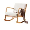 Fritid trä trädgårdsstol arm modern ensamstående hållare läser swing stol bekväm uteplats väntar cadeira möbler vardagsrum