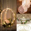 5Pcs 8-30cm Wooden DIY Handmade Catcher Embroidery Hoop Craft Cross Stitch Bamboo Circle Ring Hanging Wedding Decorations