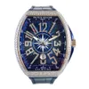 Famulan Mens Watch V45 Yacht Series Blue Diamant Automatisk mekanisk klocka Mens Authentic 9.9 Ny oanvänd