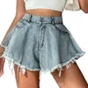 Vrouwen denim shorts jeans zomer strand kleding feminino wijd been losse korte femme pantalones cortos ropa mujer modedeksel 240410