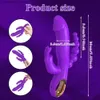 Andere Gesundheit Schönheitspunkte 3 in 1 G-Punkt-Kaninchenvibrator für Frauen Dildo Vagina Clitoris Stimulator Anal Doppel-Penetration Frauen Spielzeug für Erwachsene L49