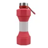 Botellas de agua Fitness Bottle Plegador de fugas Plegado para viajar 650 ml Copa de Sport Men Mujeres Ideal Ciclismo