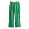 Pantalones de mujer Summer 2024 Chic Calles de moda de la cintura ancha