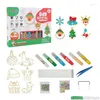 Décorations de Noël DIY Crystal Paint Arts Artisanment Set Pendant PEINTURE KIT CADEAU CADEAU POUR CAPPORTS ANNIVERSAIRES ENFANTS DRO