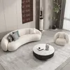 Minimalist Foam Sponge Sofa 3 Seater Living Room Modern Curved Couch White Floor Soft Modular Ergonomic Divani Bedhome Furniture