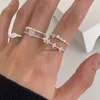 Anneau de dentelle de zircon de fille rose pour la mode pour femmes