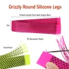 Vtiwns 30CM Silicone Round Grizzly Barred Rubber Legs Bass Trout Fishing Bait Streamer Stonely Fly Tying Material Jig Lure Skirt