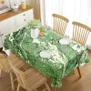 Marrón de mármol de brillo Marble de lujo rectangular para mesa de café Banquete de boda Decoraciones de mantel