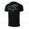 Men's T-Shirts 2024 Fishing Shirt Pelagic Camouflage Men Short Slve T Shirts Uv Protection Tops Wear Summer Fishing Apparel Camiseta De Pesca T240411