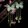 Hair Accessories 2PCS Lovely Fashion Vintage Tassel Mesh Butterfly Clips Gilr Hairpins Barrettes For Kid Headdress