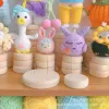 1PCS Doll Display Rack Showcase Crochet Dolls Base Base de support en bois support