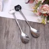 Spoons Tea Stainless Steel Dessert Unique Desserts Cake Ice Cream Spoon Long Handle Coffee 2 Colors Choose