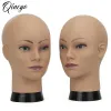 Chefe feminina africana ManenQuin para fazer com que as perucas tenham o chapéu masculino de treinamento careca Manikin Dolls de cabeça para a prática de maquiagem