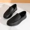 Casual Shoes 2024 Genuine Leather Mens Men Slip On Flats Handmade Moccasins Comfortable Driving Comfy Retro Penny