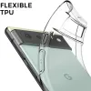 Clai de téléphone pour Google Pixel 6a Slim Fit TPU TPU Transparent Silicone Cover Phone Fundas pour Google Pixel 6 7 Pro