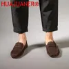 Chaussures décontractées pour hommes mots de cuir en cuir hommes respirants en train de conduire léger à la mode Mode minimaliste pour la marque