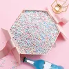 Décoration de fête 100g / paquet Mini Forme à balle en mousse de mousse Diy Boîte-cadeau de petites perles à la main pour remplir les faveurs de mariage