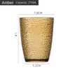Tasses 270 ml en acrylique d'eau tasse en plastique transparent couleur transparente drop-résistante à la boisson el restaurant wine drinkware