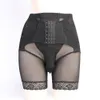 Summer Men Sissy Lace Shapewear Button-up Waist-lifting Underwear Hip-lifting High-waisted Panties Thin Sheer Breathable Briefs 240327