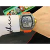 メンズメカニカルリチャMダイヤモンドオートマチックメンズシリコンスイスブランドデザイナースポーツ腕時計2HLJの豪華な時計を見る