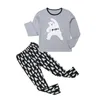 Famille de Noël Matchage Pyjamas Set Père Mother Kid Baby tenue Bourse Pantalons de nuit à manches longues Vêtements de nuit 240327