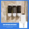 Dispensateur de savon liquide 3 Set Wall Bottle Remplacement des têtes de caoutchouc Pièces de lotion de shampooing