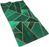 Handdoek Luxe handdoeken Emerald en Copper Green Triangle Gold Lines Geometrisch kunstbad Hand Haar Zacht zeer absorberende premium