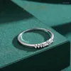 Cluster Rings STL S925 Sterling Silver Ring Women's Korean Edition Instagram Charm Fine Set Fashion Tail