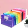 Skolmaterial Stationery Pouch PVC Portfolio Office Organ File Bag Paper Storage Bag Document Orangörer Filmapp