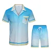 casablanc shirt ontwerper heren t -shirt en mesh shorts sets casa blanca heren polo shirt dames masao san print grafische tee shirts losse zijden zomer t -shirts kleding