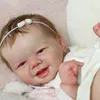 21inch lieve baby Emmy Reborn Doll Kit Levense Soft Vinyl Onvoltooide Onvolteerde poppenonderdelen met stoffen lichaam en ogen herboren Supply