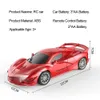 1 18 4 canais carro RC com luz LED 24G Radio Radiote Control Sports Car Car Highpeed Drift Boys Toys for Children Gift 240327