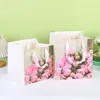 Wrap regalo 1pc Portable Flower Box Rose Cake Boxaging Boxes Waterproof Kraft Paper RICHTES GIFTS per feste di compleanno di nozze