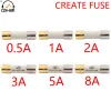 1pc Fuse Fuse Fuse Create Audio 5x20 мм Nano сплав сплав медленное количество удара для Audio усилителя CD проигрыватель