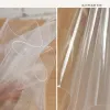 Volltransparent 0,5 mm TPU Stoff wasserdichte Regenmantel Filmverpackung Plastikkleidung Designer Nähmaterial Großhandel Tuch