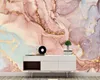 Beibrang Custom pappiger petopp rosa Licht Luxus Marmor Wohnzimmer Fernseher Schlafzimmer Dekorative Malerei Hintergrund Wallpaper