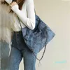 Denim Garbage Bag Designer Women Shoulder Bag Silver Hardware Luxury Handbag Coin Matelasse Chain Crossbody Shopping