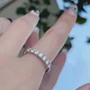 Cluster ringen Bijox -verhaal 3mm edelsteen moissaniet voor dames