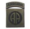 Airborne US 101 AIR ASSAULTERAA刺繍されたアームバンドフォース軍事戦術バッジアーミファン衣料バックパックパッチ