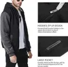 New Design Hoodies for Men Zip Up Sweatshirts Fleece Sherpa Lined Winter Heavyweight Jacket