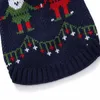 Hundkläder Jumpers Jul Turtleneck tröja Knitwear Holiday Sweaters Winter Warm Clothes For Dogs and Cats