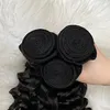 Wholesale Grade 12A Thick Ponytail Malaysian Hair Extensions 100% Human Hair Weft Peruvian Indian Brazilian Hair Deep Wave 3 Bundles