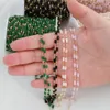 1mètre / lot Collier bohème chaîne de perles cuboïdes Cube Chaînes pour collier bricolage Bracelets Bijoux de fabrication accessoires