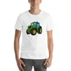 Men's Tank Tops Tractor Green Drawing T-Shirt Man Clothes T Shirt Plus Size Shirts Blank Men